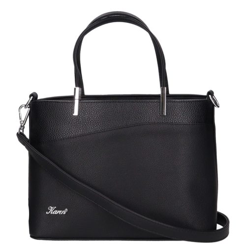 Karen rostbőr női táska D 444 fekete 