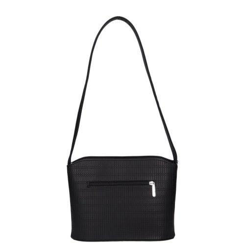 Karen 9514 fekete mintás rostbőr női válltáska