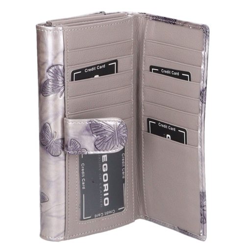 Gregorio BTS-22 ezüst lepkés női pénztárca