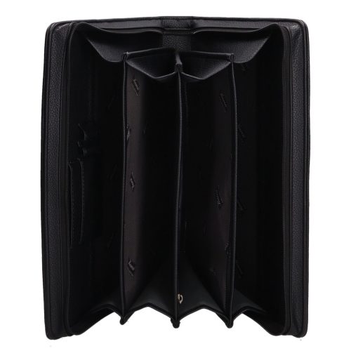 KAREN R 015 Fekete rostbőr A4-es mappa