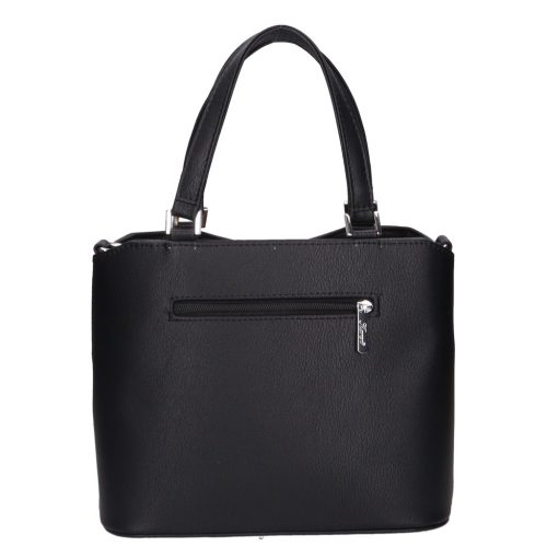 Karen D 565 fekete drapp rostbőr női táska