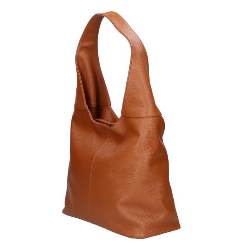 Olasz bőr 5241 csau barna shopper női válltáska