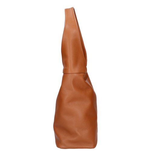 Olasz bőr 5241 csau barna shopper női válltáska