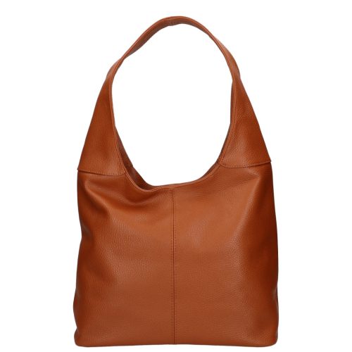 Olasz bőr 5241 csau barna shopper női válltáska