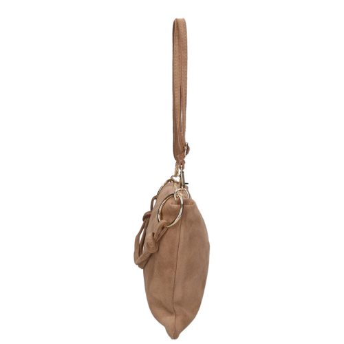 Olasz velúrbőr 572 drapp táska