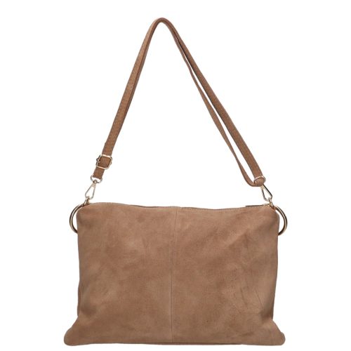 Olasz velúrbőr 572 drapp táska