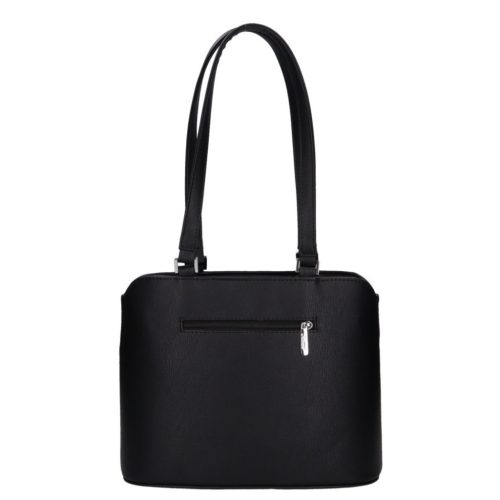 Karen 2374 fekete rostbőr női válltáska