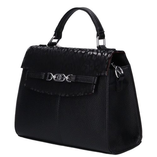 Chiara I 5035 bis fekete rostbőr női kézitáska