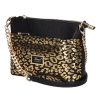 Karen 9358 fekete arany rostbőr női válltáska