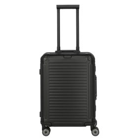   Travelite Next S fekete kabin méretű prémium alumínium bőrönd 