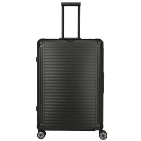   Travelite Next L fekete nagy méretű prémium alumínium bőrönd 