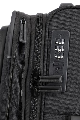 Travelite Crosslite S 2w két kerekű bővíthető kabinbőrönd fekete