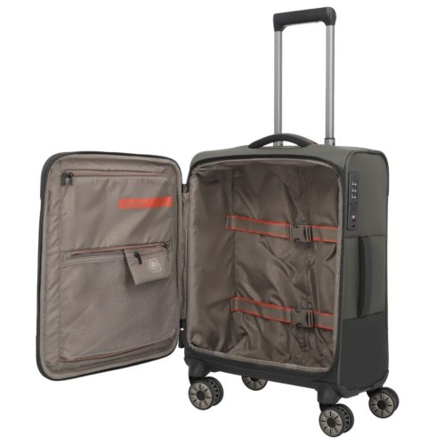 Travelite Crosslite S 4w négy kerekű kabin bőrönd olive