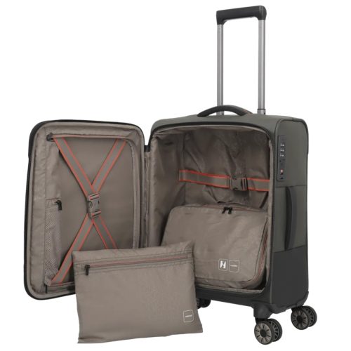 Travelite Crosslite S 4w négy kerekű kabin bőrönd olive