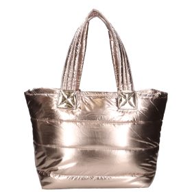 Divatos L-215-21 arany nagy shoppertáska