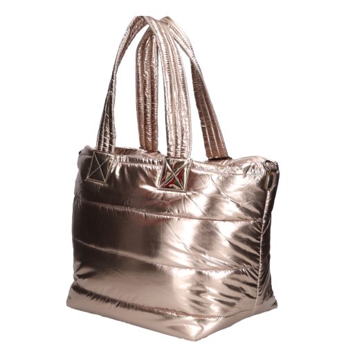 Divatos L-215-21 arany nagy shoppertáska