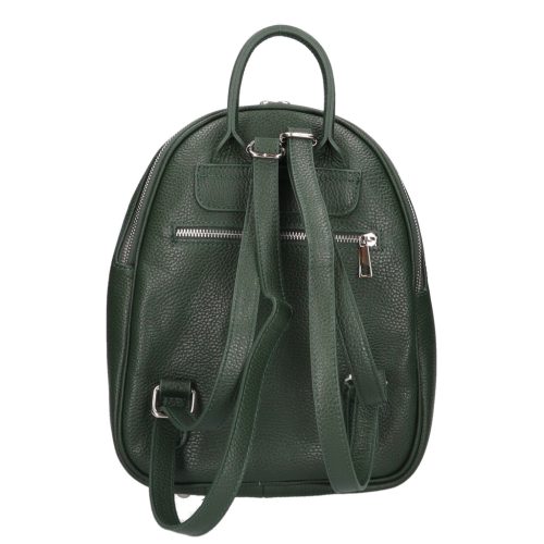 Olasz bőr B8008 zöld hátizsák