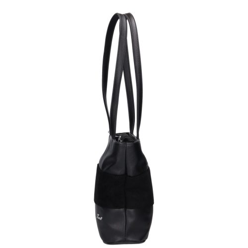 Karen D 655 fekete rostbőr női válltáska