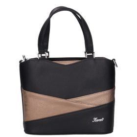 Karen rostbőr táska D 565 fekete bronz
