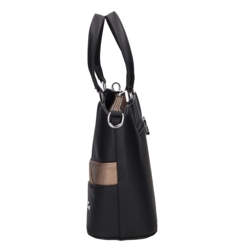 Karen rostbőr táska D 565 fekete bronz