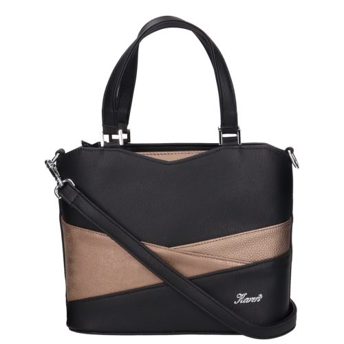 Karen rostbőr táska D 565 fekete bronz