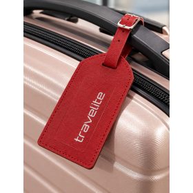 Travelite bordó bőröndcímke 2 db