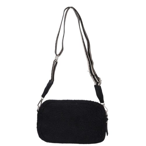 David Jones CM7156 fekete szőrmés táska