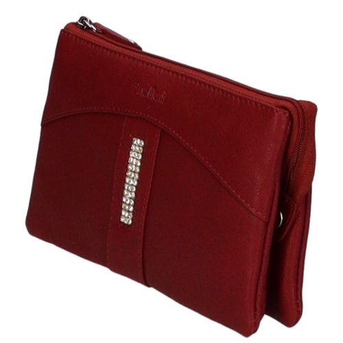 Gina Monti 2363 bordó köves pénztárca bőr női pénztárca