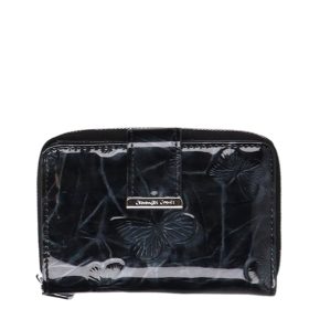 Jennifer Jones 5198-14 fekete lepkés bőr női pénztárca