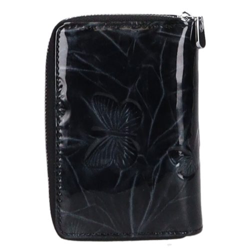 Jennifer Jones 5198-14 fekete lepkés bőr női pénztárca