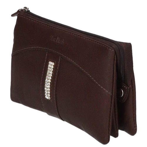 Gina Monti 2363 sötét barna bőr női pénztárca