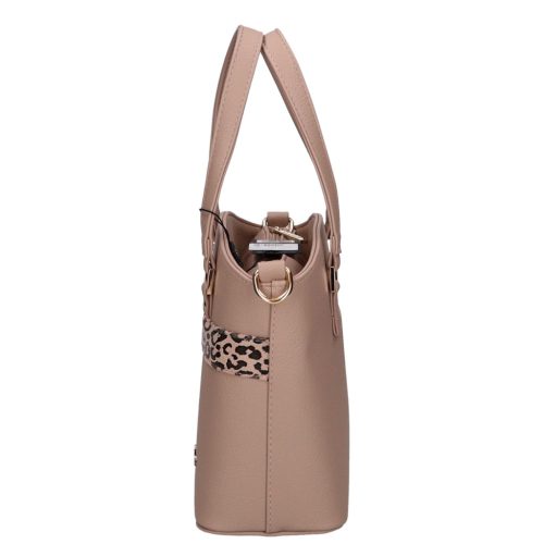 Karen 2472 drapp leopárd rostbőr női táska