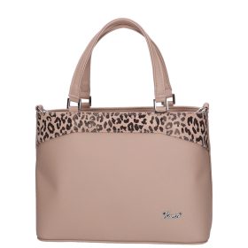 Karen D 448 drapp leopárd rostbőr női táska