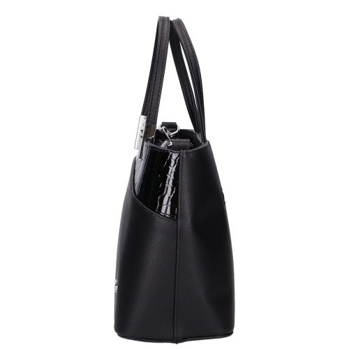 Karen rostbőr női táska D 444 fekete lakk 