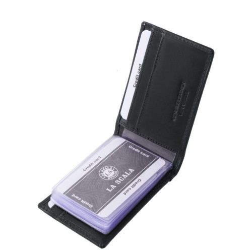 La Scala bőr kártyatartó ADQ30809 fekete