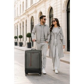   Travelite Crosslite M oliv bővíthető közepes méretű bőrönd 