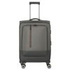 Travelite Crosslite M oliv bővíthető közepes méretű bőrönd 