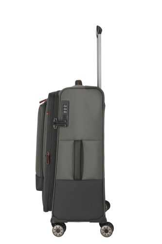 Travelite Crosslite M oliv bővíthető közepes méretű bőrönd 