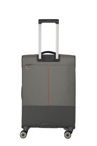 Travelite Crosslite M oliv bővíthető közepes méretű bőrönd 