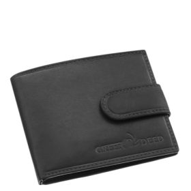   Green Deed AGD30809/T fekete bőr férfi kártyatartó és pénztárca