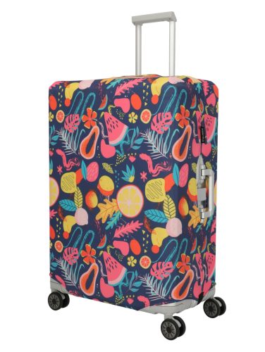Travelite bőrönd huzat L nagy méretű bőröndre multicolor gyümölcsös
