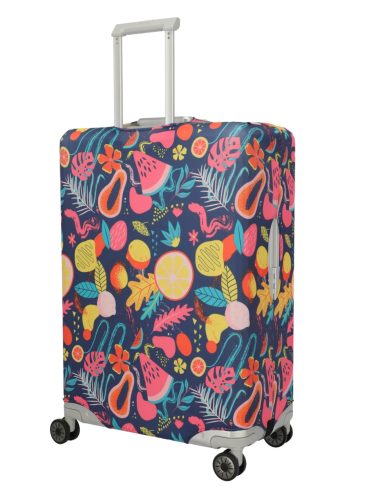 Travelite bőrönd huzat L nagy méretű bőröndre multicolor gyümölcsös