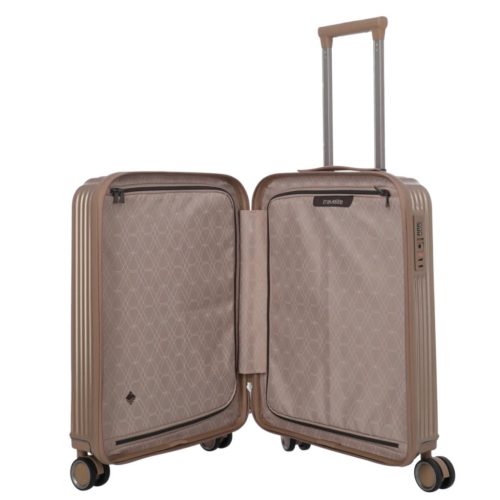 Travelite Paros S Capuccino kabin méretű prémium bőrönd