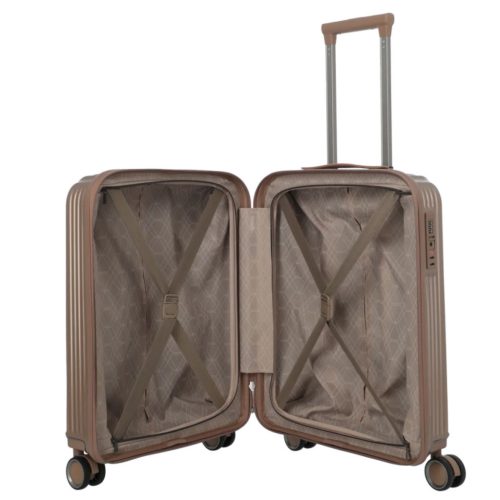 Travelite Paros S Capuccino kabin méretű prémium bőrönd