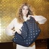 Reisenthel ZS4117 Shopper M metallic dots blue válltáska