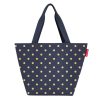 Reisenthel ZS4117 Shopper M metallic dots blue válltáska