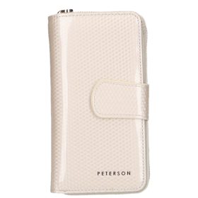 Peterson 761161 bézs bőr női pénztárca