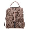 Karen D 408 drapp leopárd rostbőr női táska