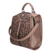 Karen D 408 drapp leopárd rostbőr női táska