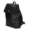 Chiara M 8019 fekete rostbőr női  hátizsák